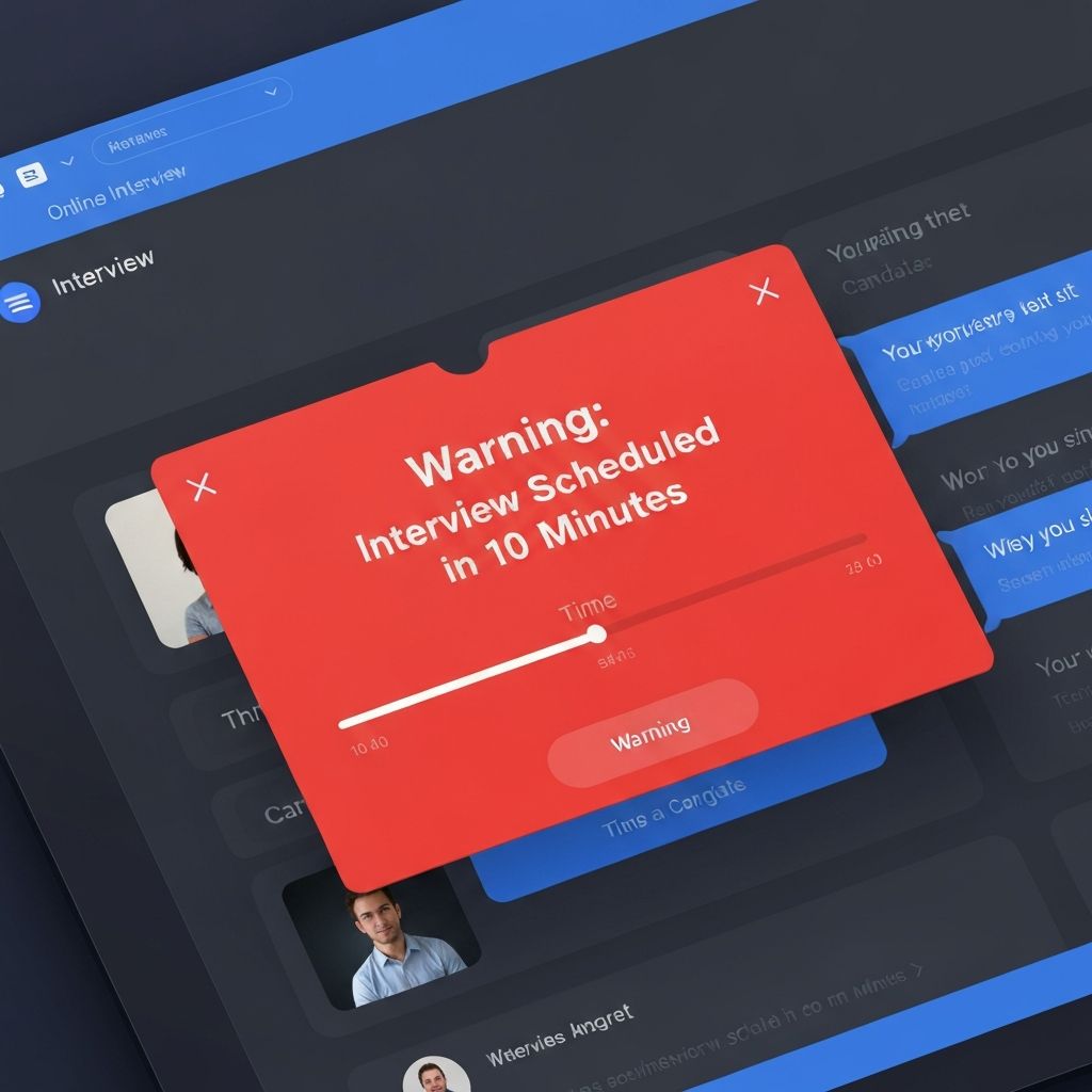 HireSide showing a subtle warning alert