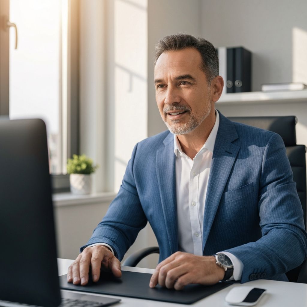 Recruiter on video call